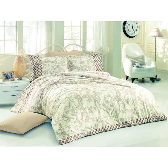 Burdett Satin Microfibre 2 Piece Duvet Cover Set