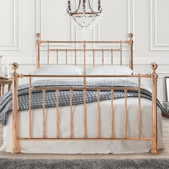 Alexander Rose Gold Bed Frame