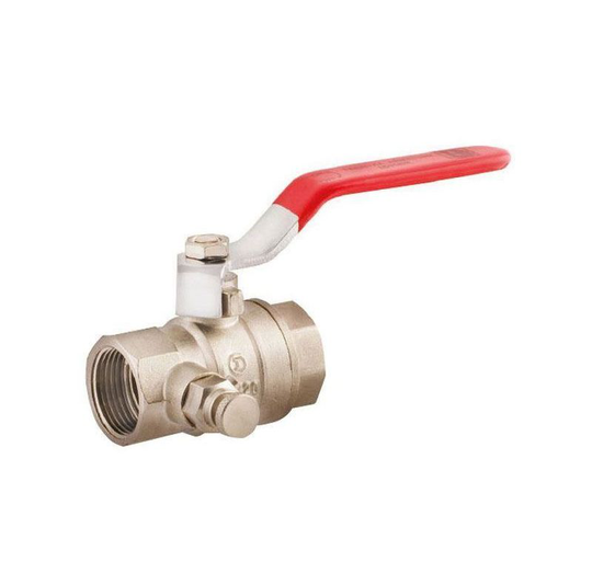 Idmar - Lever Inline Water Ball Valve 6/4' Inch bsp Female Thread With Drain Valve