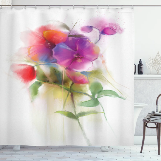 Barboaz Polyester Shower Curtain Set