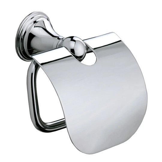 Cecily Wall Mounted Toilet Roll Holder with Flap