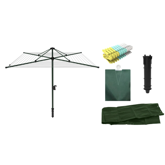 4 Arm 60m Umbrella Clothes Line