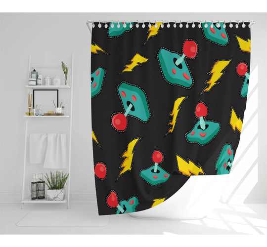 Smythe Polyester Shower Curtain Set