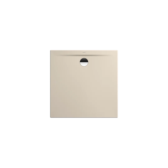 Superplan Zero 700 x 700 mm Steel Enamel Shower Tray - Warm Beige