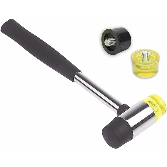Rubber Hammer, Rubber Mallet with Double Sided Tool for diy Projects, Crafts, Cabinetmaker