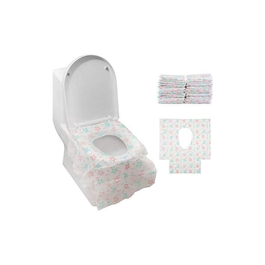 24pcs Paper Toilet Seat Protection wc Protector / Disposable Bowl Antibacterial Children's Toilet Seat Covers or Waterproof Public Toilets covers wc