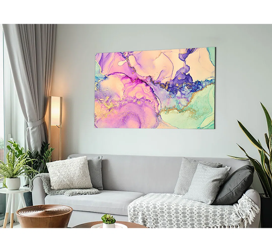 The Ink Water - Unframed Painting on Metal