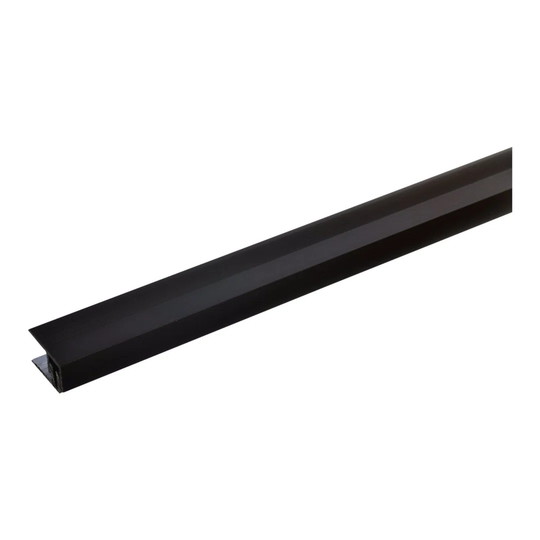 Abdur-Rasheed Metal 1.5 cm Thick x 2 cm Wide x 100 cm Length Overlap Reducer in Dark Bronze