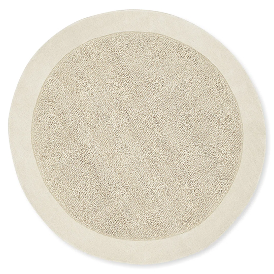 Mclain Tufted Wool White Rug