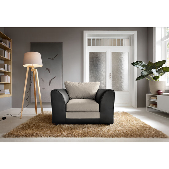 Dylan Chenille Armchair - color Brown - Brown
