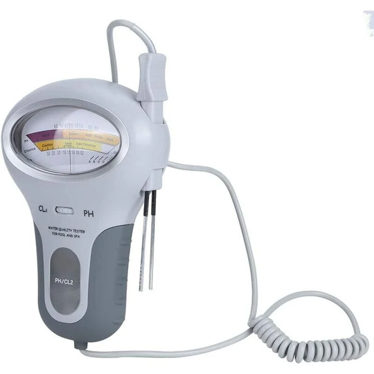 Perlerare - Electronic Water Quality Tester Test Device Water Quality Tester Residual Chlorine ph 2in1