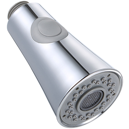 Kitchen Sink Faucet Head 2-Function Pull Out Spray Head with Check Valve Replacement Parts G1/2 Connections Polished Chrome
