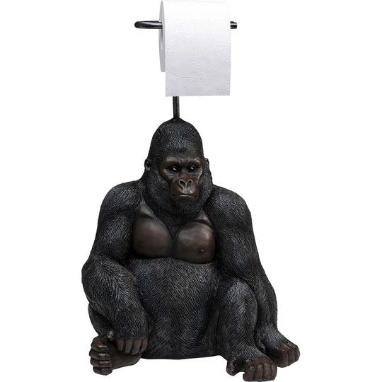 Sitting Monkey Gorilla Freestanding Toilet Roll Holder