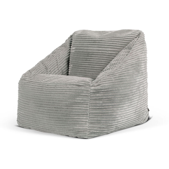 Mini Morgan Kids Cord Armchair Bean Bag - Grey