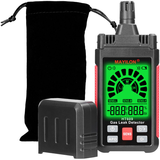 Handheld Combustible Gases Leak Detector Natural Gases Leakage Tester Portable ppm Meter Combustible Gases Analyzer Pen