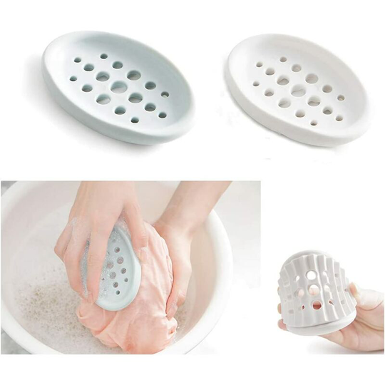 Soap Dish Draining Soap Saver Soap Case Holder, Soap Bar Holder Container for Shower Bathroom, Sink Bathtub Dish, Soap Tray, Soap Box Case, 4 PAC