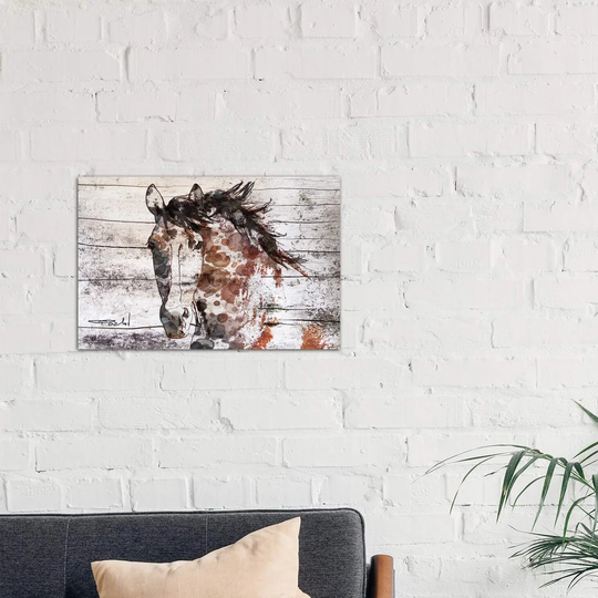 'Gorgeous Bay Horse' Graphic Art on Wrapped Canvas