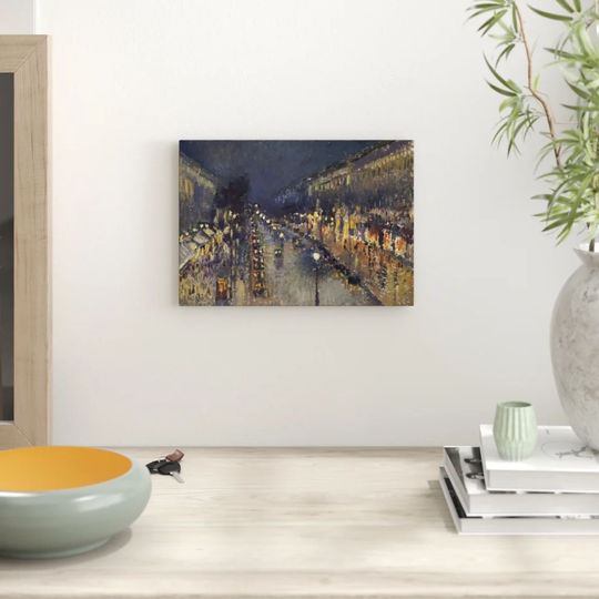 Street at Night' by Camille Pissarro Printing Print