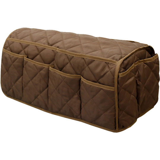 Sofa Armrest Storage Bag with 14 Pockets Non-Slip Sofa Armrest Storage Organizer Sofa Armchair Caddy Armrest Covers Armchair Storage Bag, Coffee
