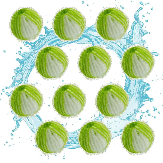 Pet hair remover for laundry, pet hair catcher, washing machine, washing balls, drying balls for clothes, dog, cat, pet, 12 pieces (3.5 cm)