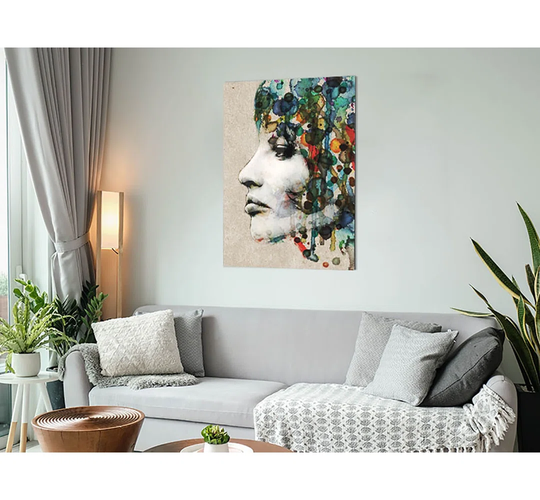 Vintage Woman - Unframed Graphic Art on Metal