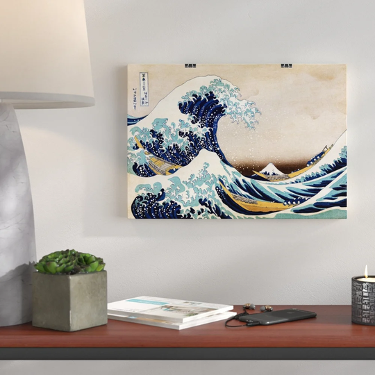 "Oriental Under the Great Wave of off Kanagawa" by Takeuchi Seiho Graphic Art