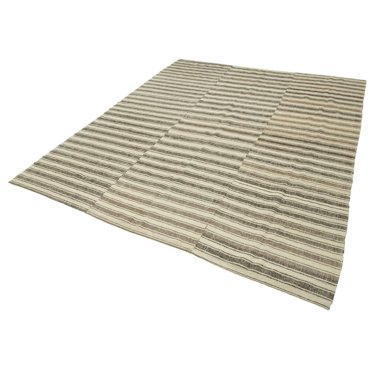 Dunkley Hand-Knotted Cotton/Wool Beige Rug