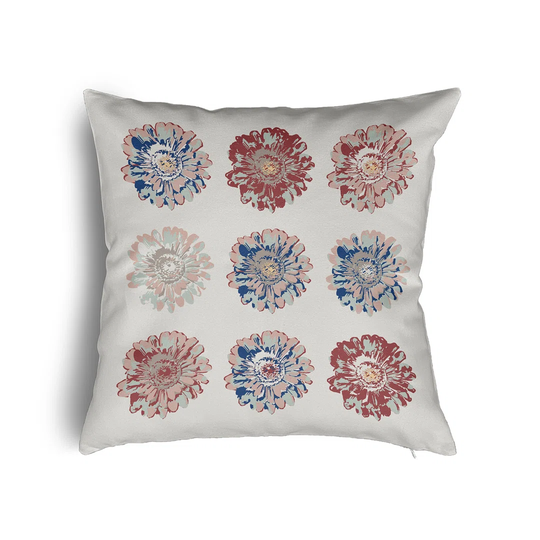Aubina Down Floral Square Scatter Cushion with Filling