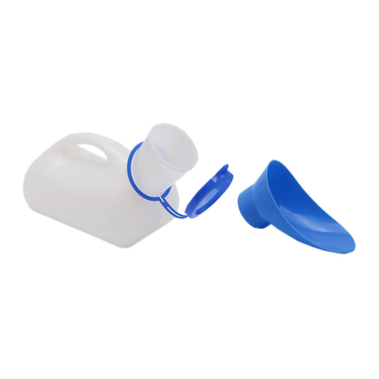 Unisex Car Urinal, Toliet Urinal for Men and Women, Pee Bedpans Bottles, with Lid and Funnel, Plastic Box for Car, Old Man, Child for Outdoor Camping