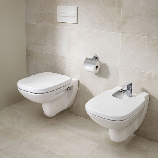 Roca - Debba Rimless Wall Hung Toilet 540mm Projection - White