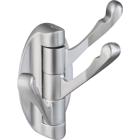 Perlerare - Wall Hook Towel Holder Bathroom Coat Rack 3 Arms Metal Towel Hook Towel Hooks Storage Holder Fixing Brushed Nickel