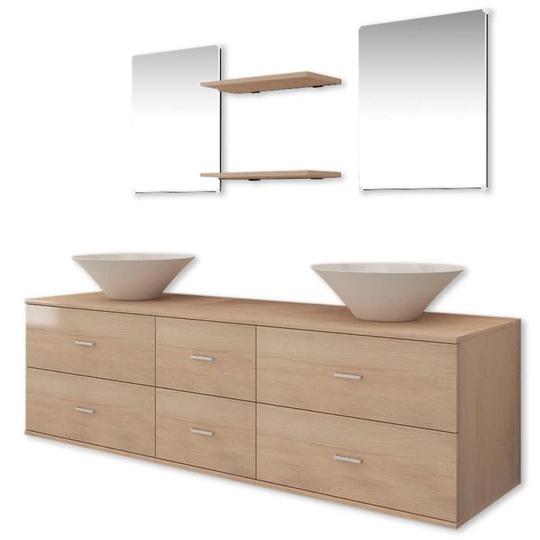 Icysis 9 Piece 420mm Bathroom Furniture Suite