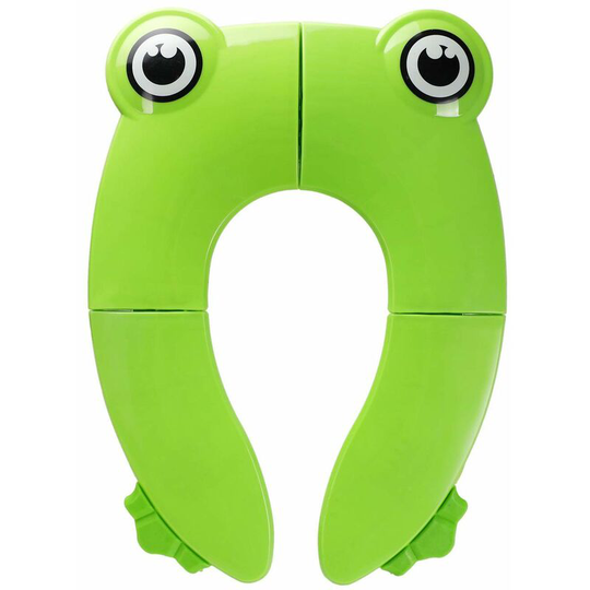Perle rare Kids Toilet Seat Foldable Toilet Toilet Portable Travel Toilet Seat Baby Toilet Green Frog