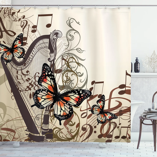 Bogoslav 13 Piece Polyester Shower Curtain Set