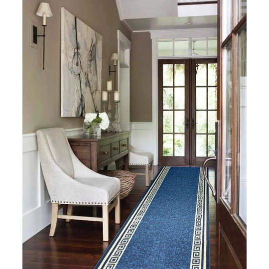 Aileen Hooked Blue Rug