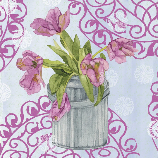 Garden Gate Flowers III by Leslie Mark - Wrapped Canvas Graphic Art