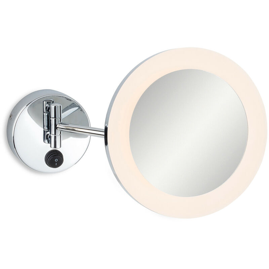 Lily Chrome led bathroom mirror 1 bulb 20cm