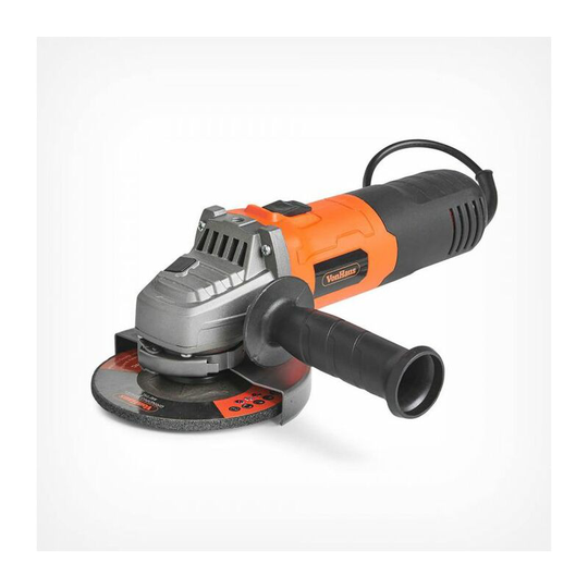 Angle Grinder 125mm 900W (5") with 7 Disc Accessory Kit - Compatible with 125mm and 115mm Cutting Discs - Vonhaus