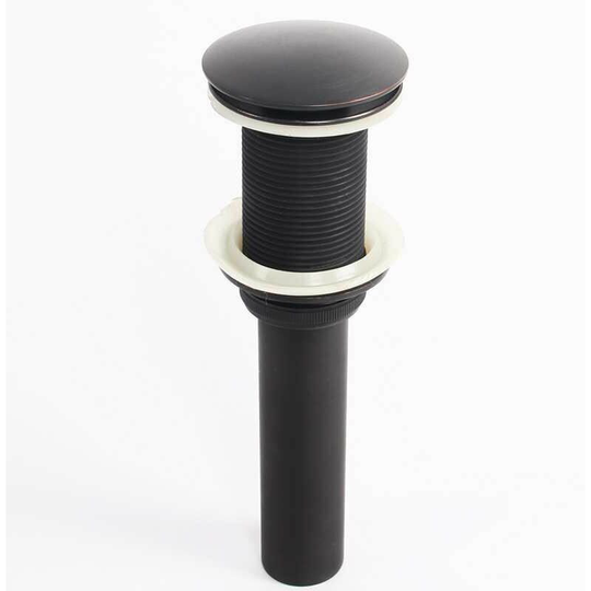 BR-Life One-split Basin Sink Faucet Push Pop-Up Click Clack Maker Stopper Stopper No Overflow Made (Black)