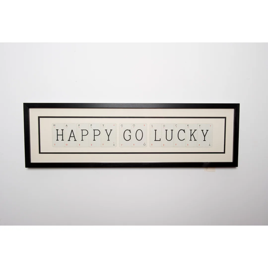 Happy Go Lucky Frame Typography