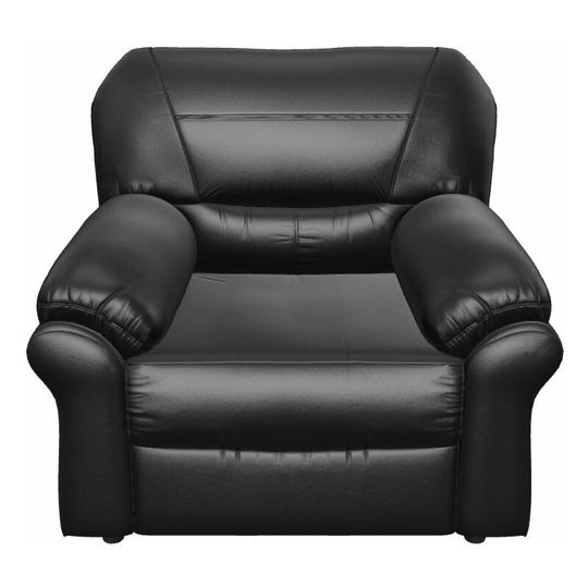 Saga Coventry Leather Armchair Black - Brack