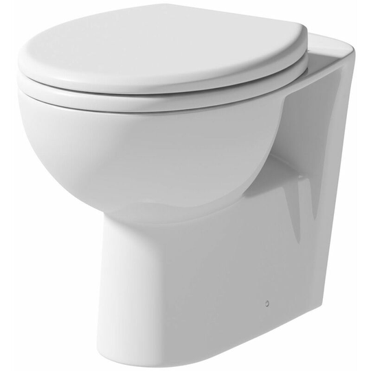 Bathroom Soft Close Toilet Seat Top Fix Quick Release White Sandwich Modern - White
