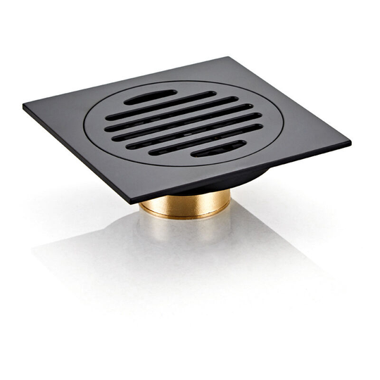 Bet Square Shower Drain Stainless Steel With Removable Round Rotary Pattern Cover Floor Floor Drain Anti-odor Bathroom Large Caliber Catching Hair