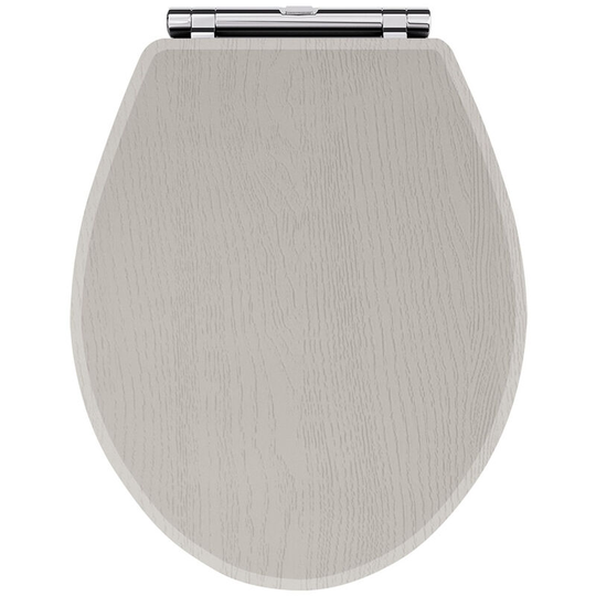 York Soft Close Toilet Seat - Stone Grey - Nuie