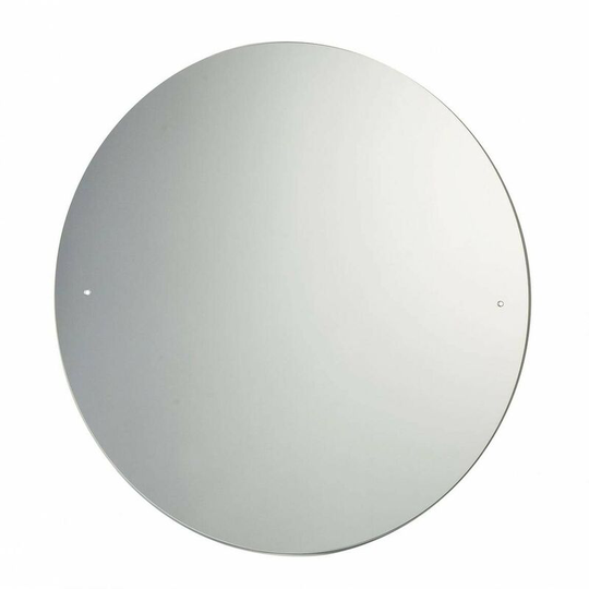Round bevelled edge drilled bathroom mirror 600 x 600mm - Accents