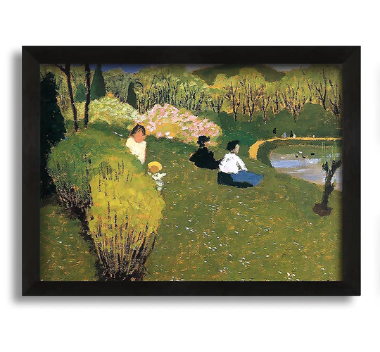 Felix Vallotton Children at a Pond - Picture Frame Graphic Art on Canvas