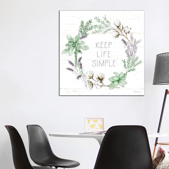 Farmhouse Cotton IX Sage by Beth Grove - Graphic Art Print on Canvas