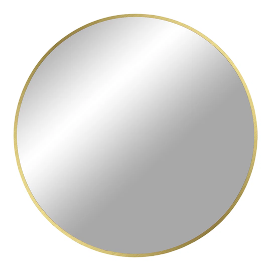 Madrid Mirror - Mirror With Black Frame Diameter 60 Cm