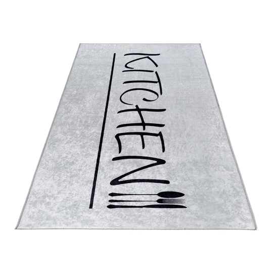 Flatweave Grey/Black Rug
