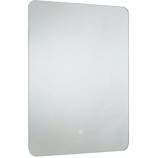 Mode - Rahm back-lit diffused led illuminated mirror 800 x 600mm with demister & charging socket - Silver